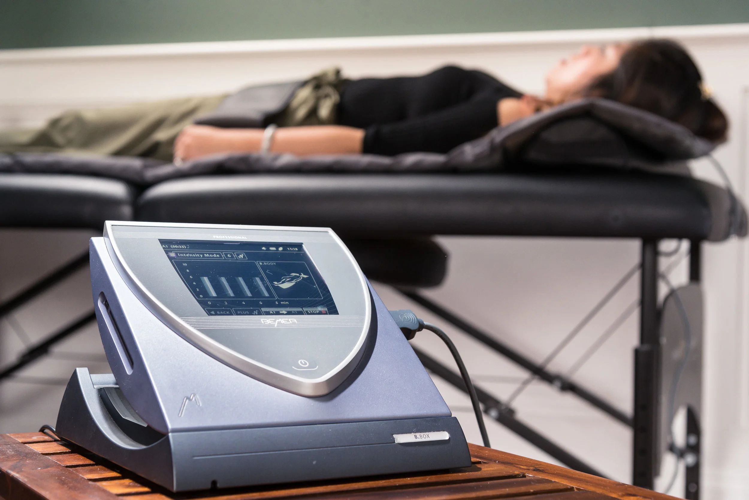 BEMER therapy session